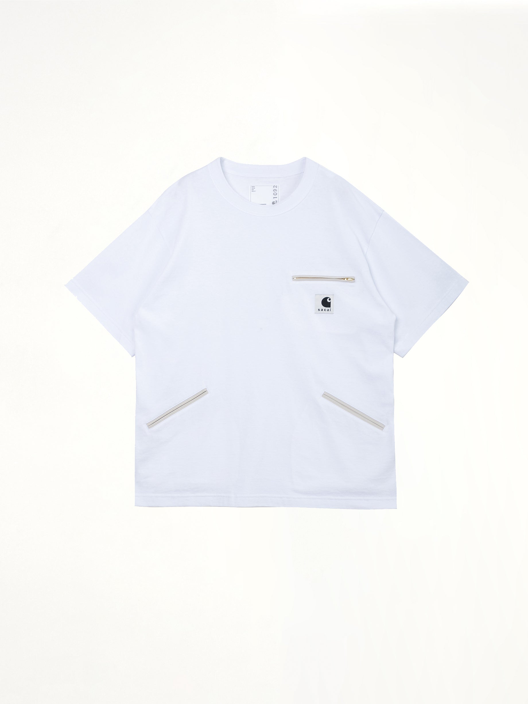 화이트 Carhartt WIP 코튼 저지 티셔츠