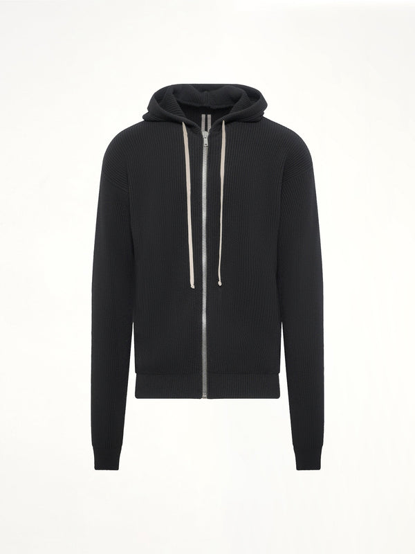 Zipped Hoodie in Black