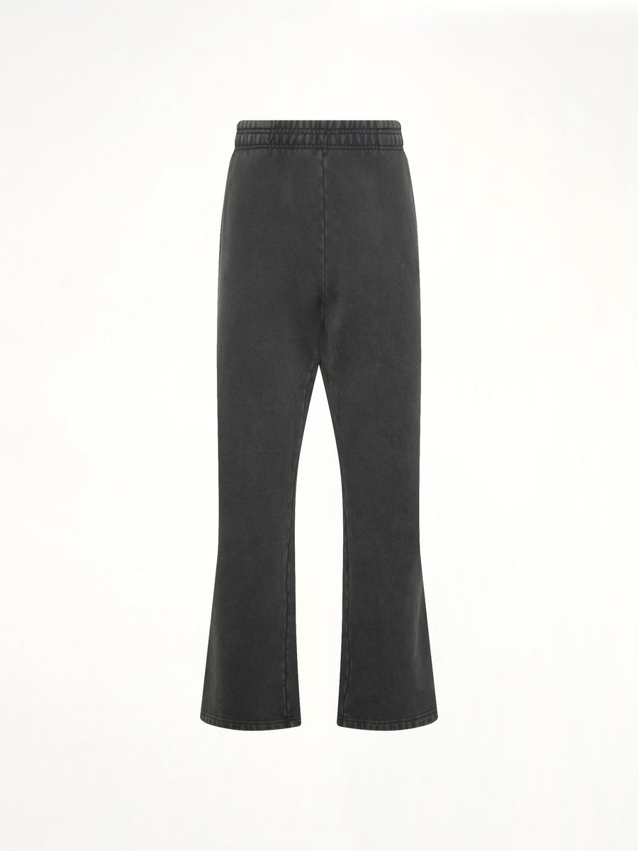 Straight Leg Sweatpant in Washed Black