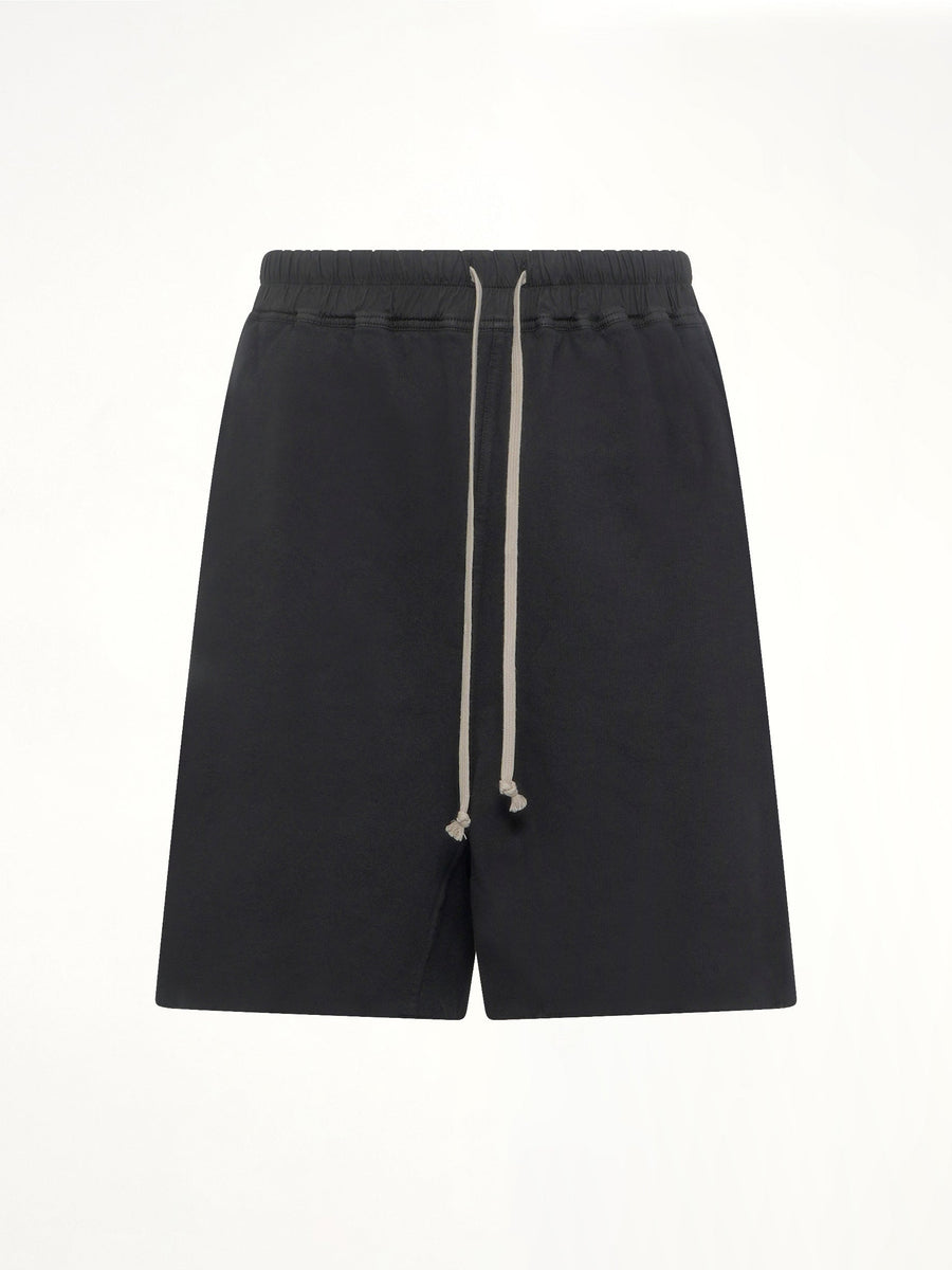 Long Boxers Butt Zip in Black