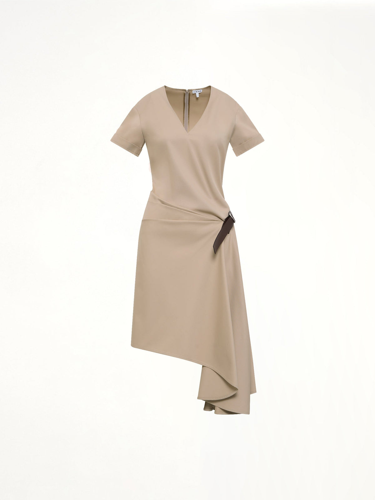 Belted Dress in Beige
