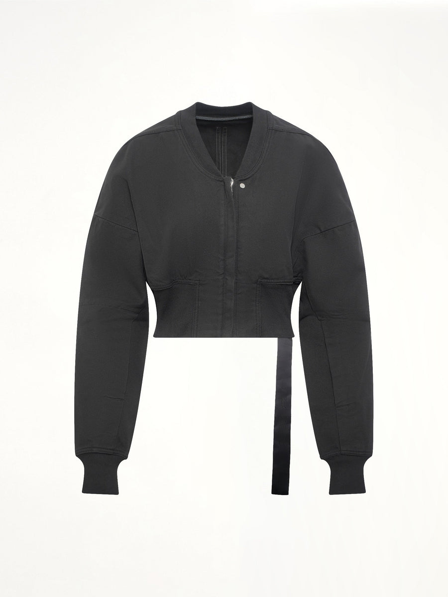 Flight Jacket Cropped in Black