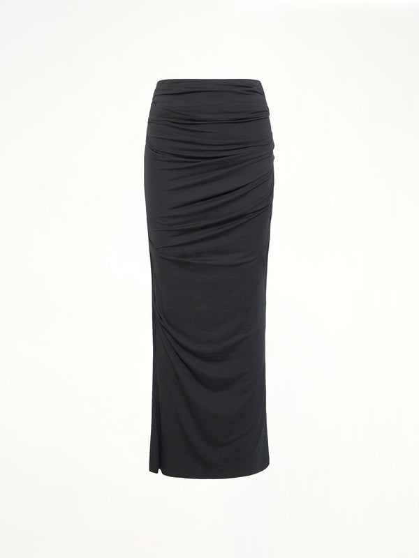 Drape Skirt in Black