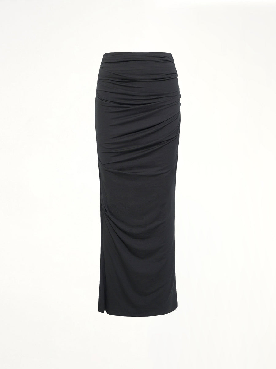 Drape Skirt in Black
