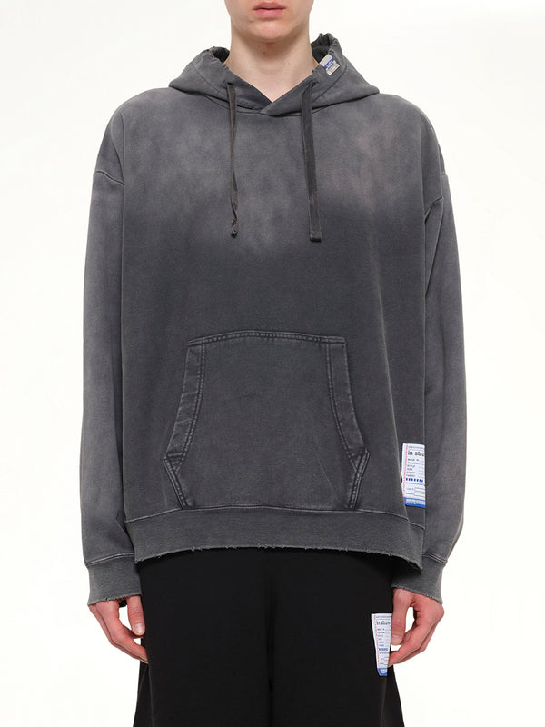 Instrumental French Terry Distressed Hoodie in Black
