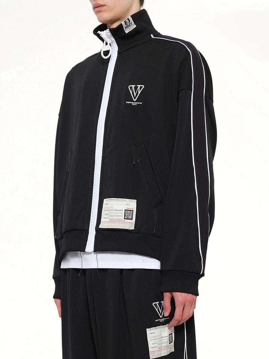 Amateur Sewn Track Jacket in Black