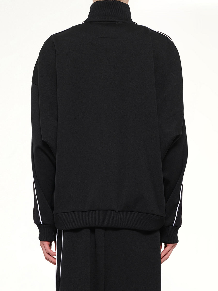 Amateur Sewn Track Jacket in Black