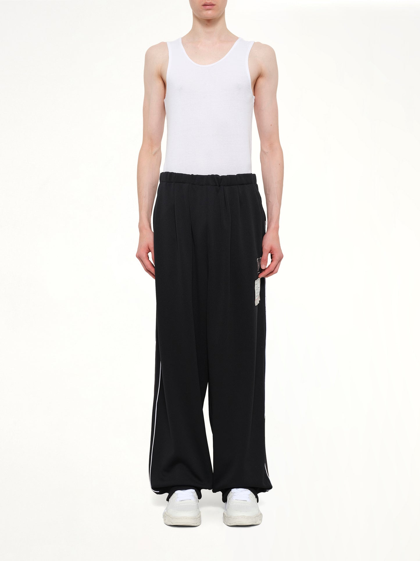 Amateur Sewn Track Pants in Black