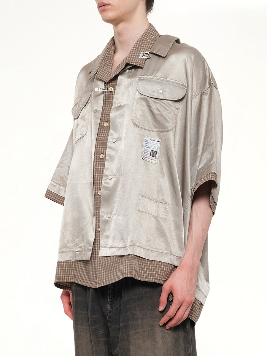 W-Layered H/S Shirts in Beige