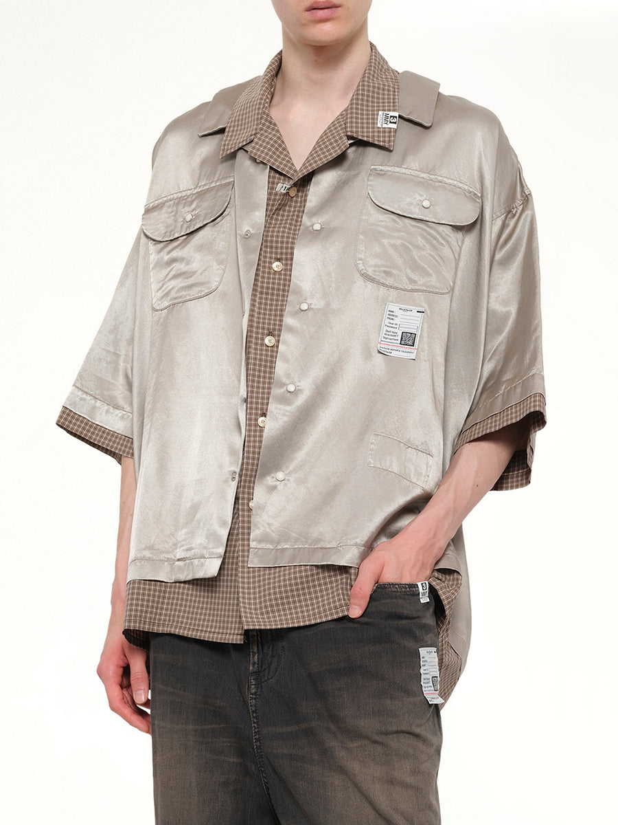 W-Layered H/S Shirts in Beige