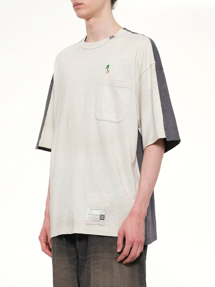 Combined T-Shirt in White