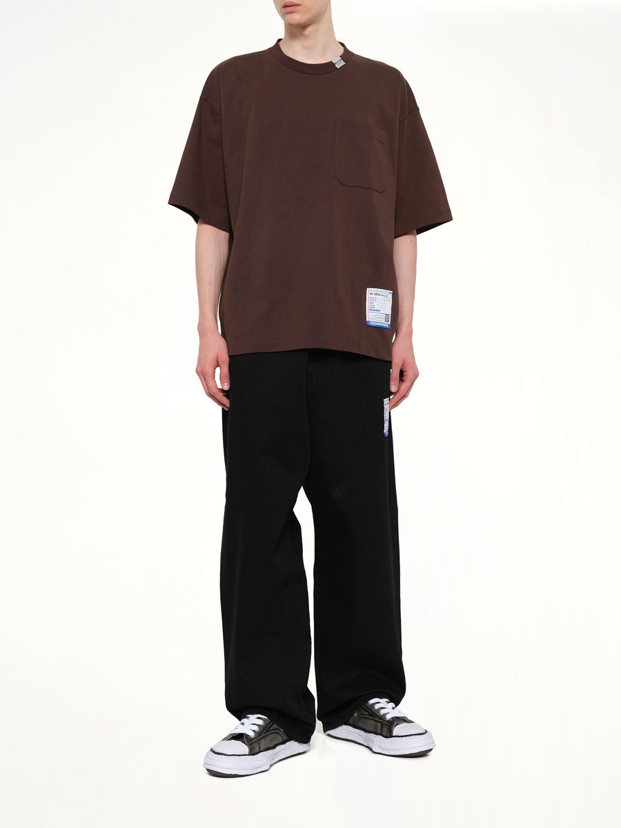 Instrumental Heavy Weight Pocket T-Shirt in Brown