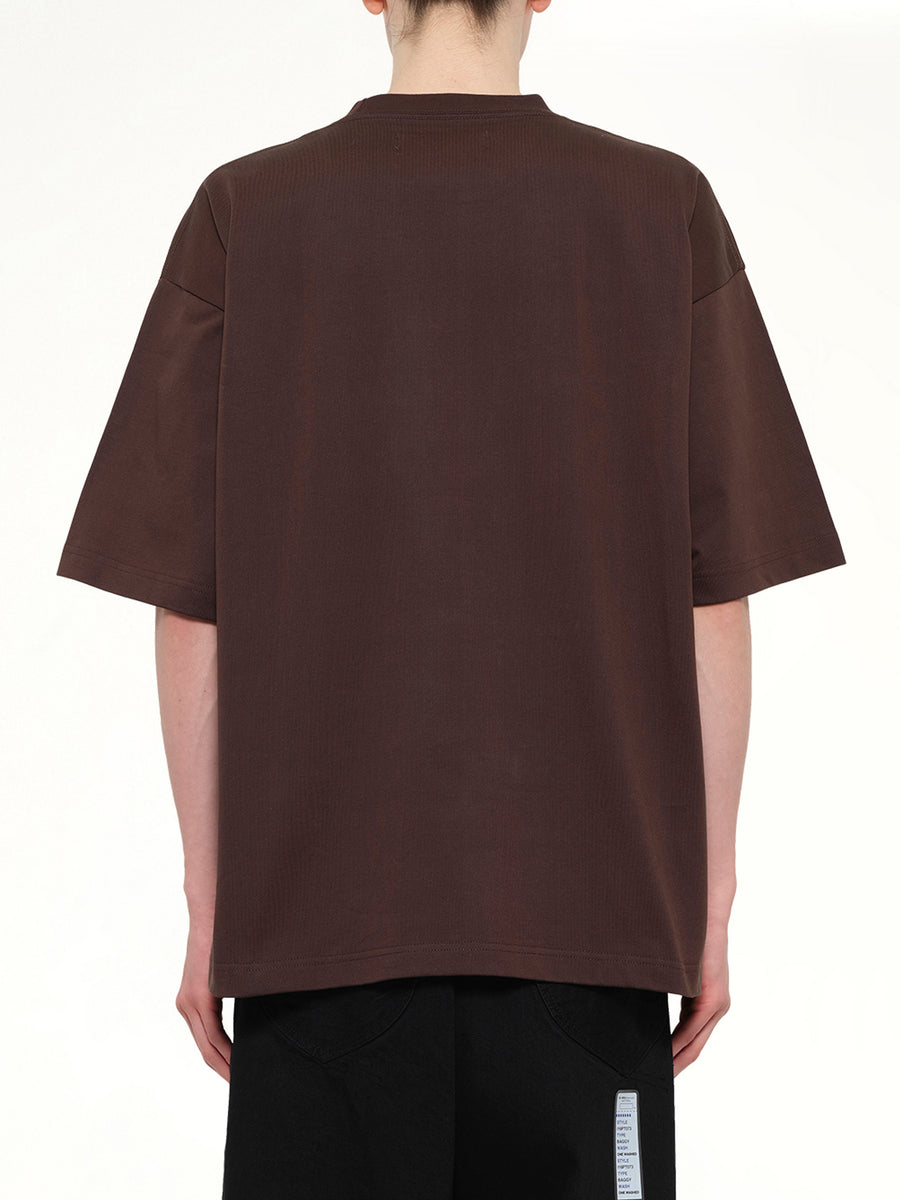 Instrumental Heavy Weight Pocket T-Shirt in Brown