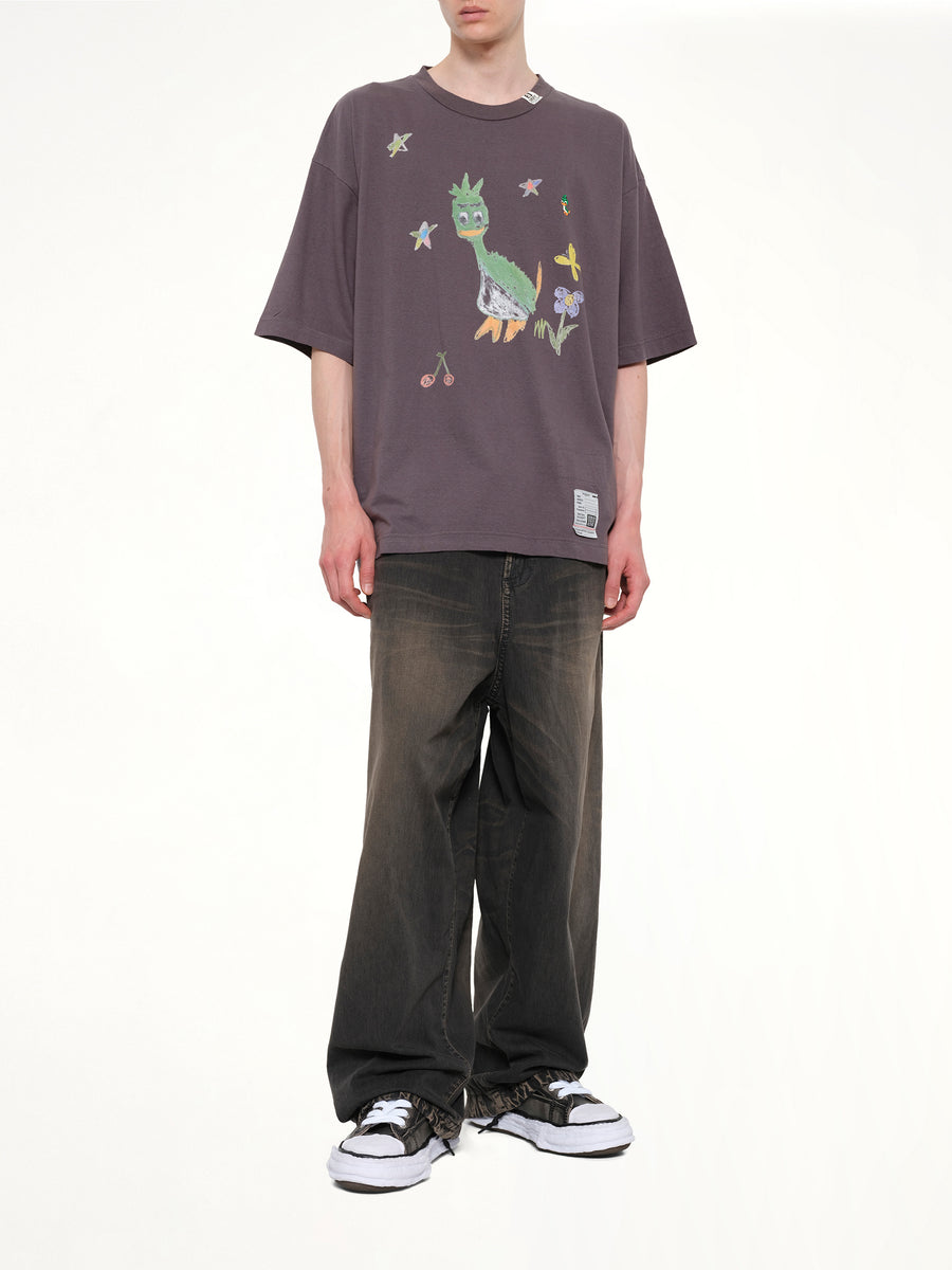 Leon Kids Doodle T-Shirt in Black