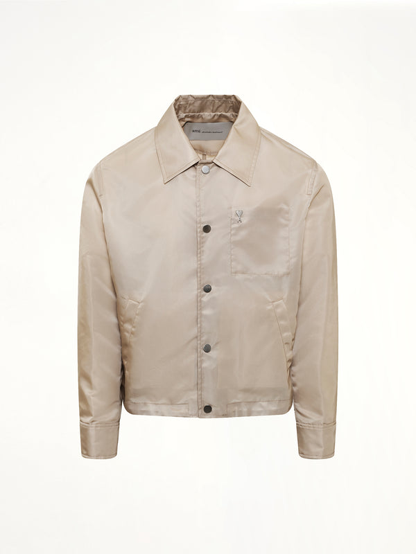 Ami De Coeur Coach Jacket in Beige Taupe
