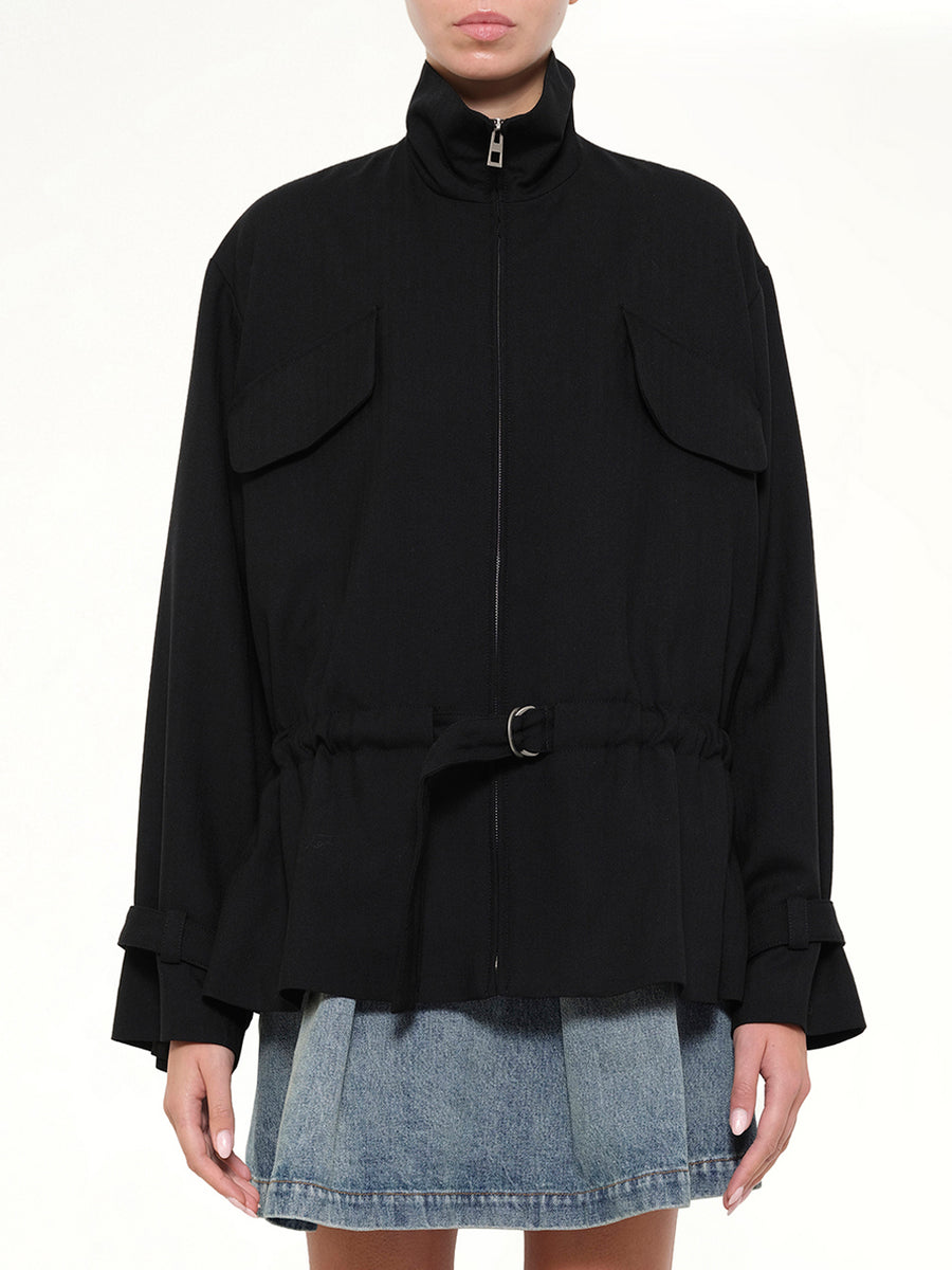 Belted Jacket in Black