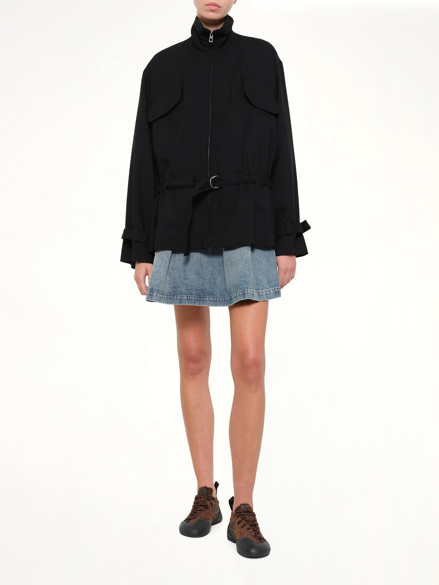 Belted Jacket in Black