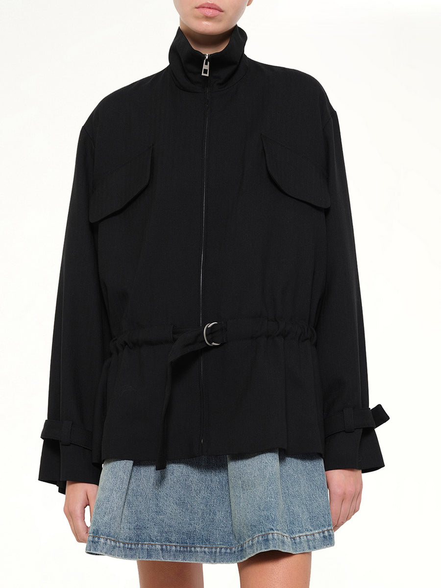 Belted Jacket in Black