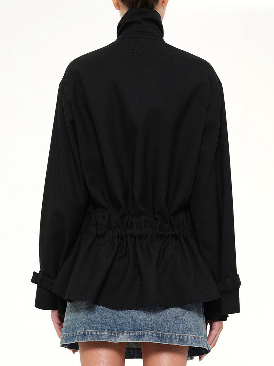 Belted Jacket in Black