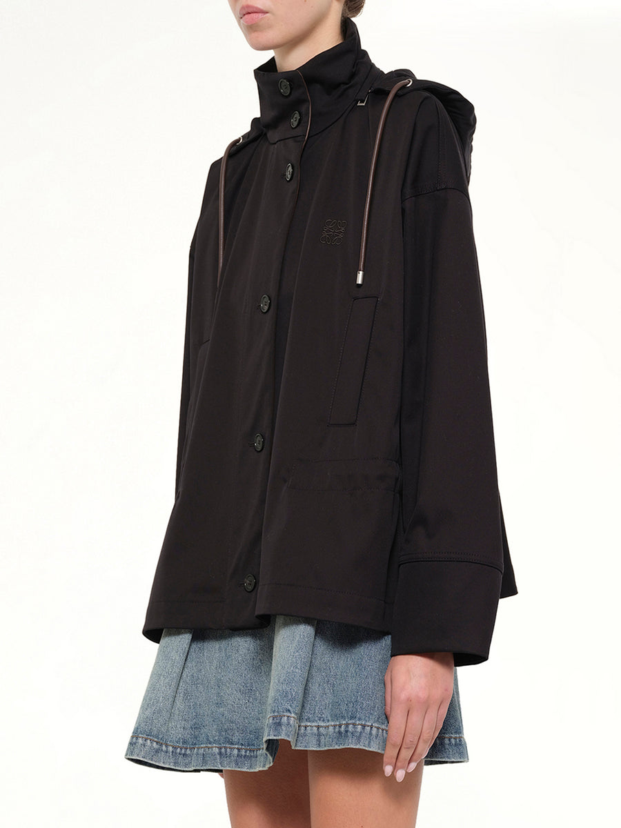 Hooded Jacket in Black