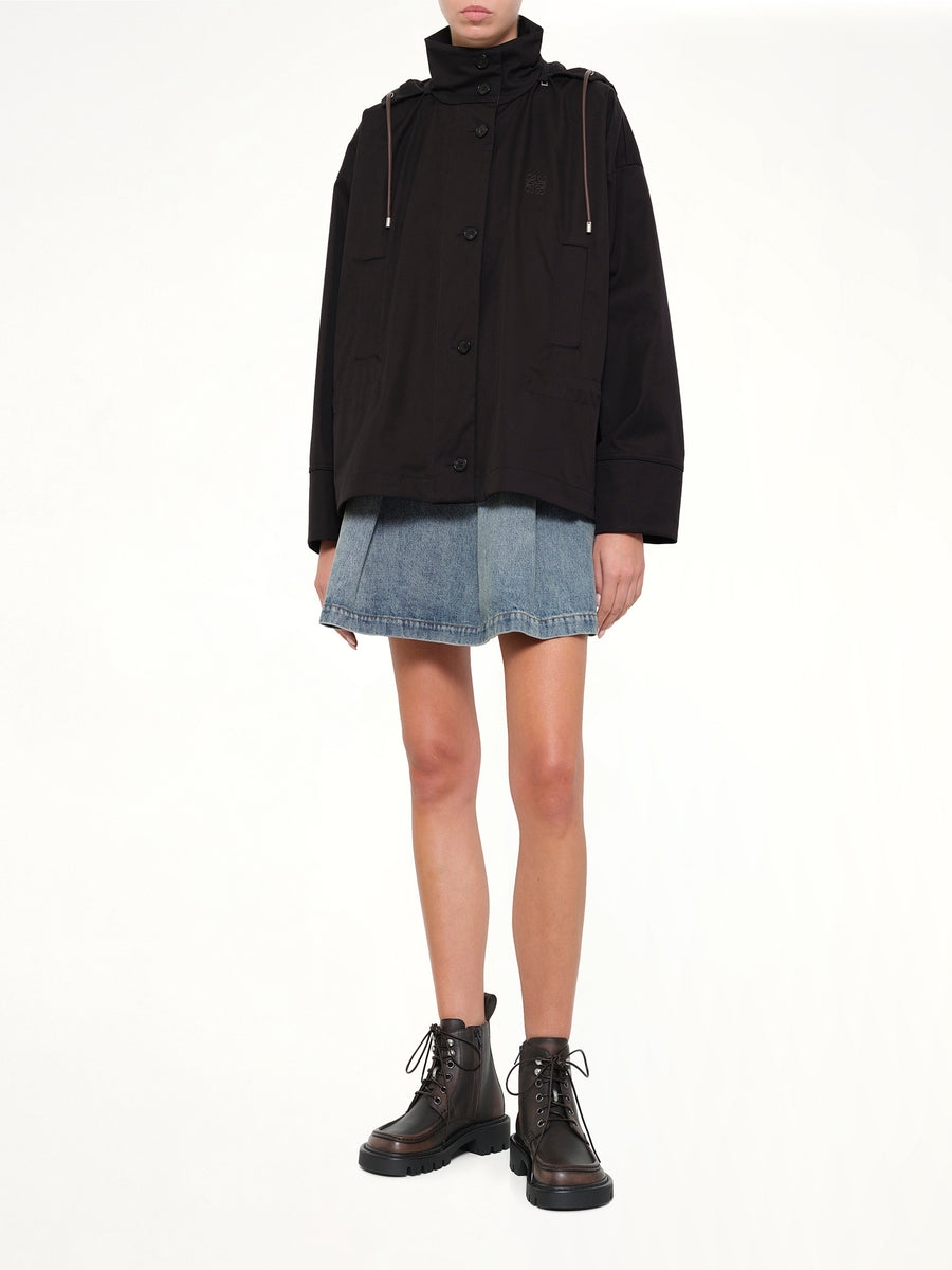 Hooded Jacket in Black