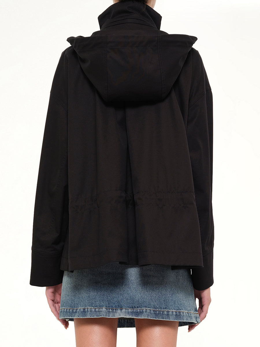Hooded Jacket in Black