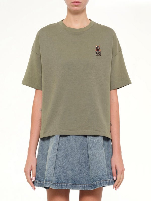 Regular Fit T-Shirt in Khaki Green
