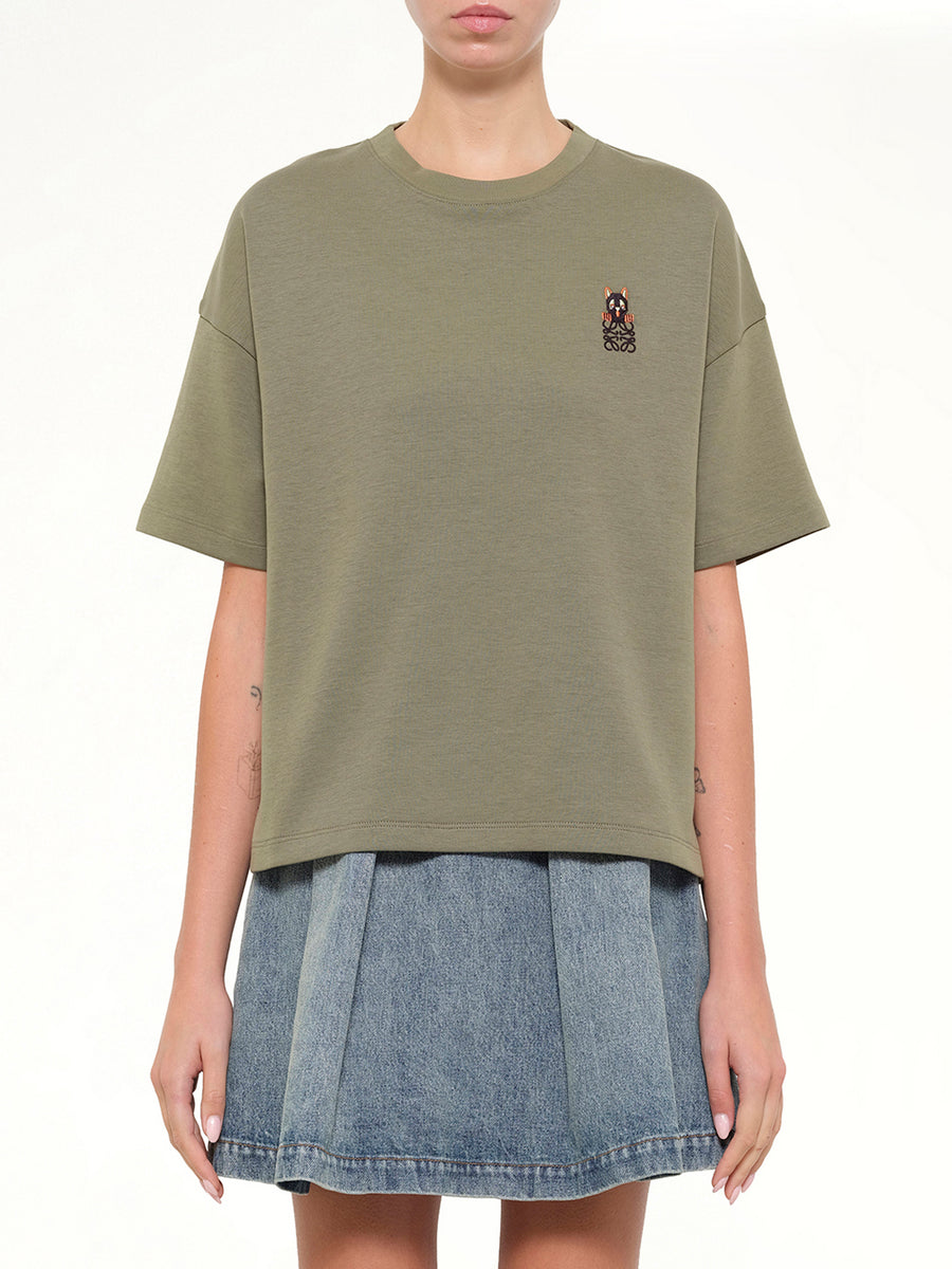 Regular Fit T-Shirt in Khaki Green