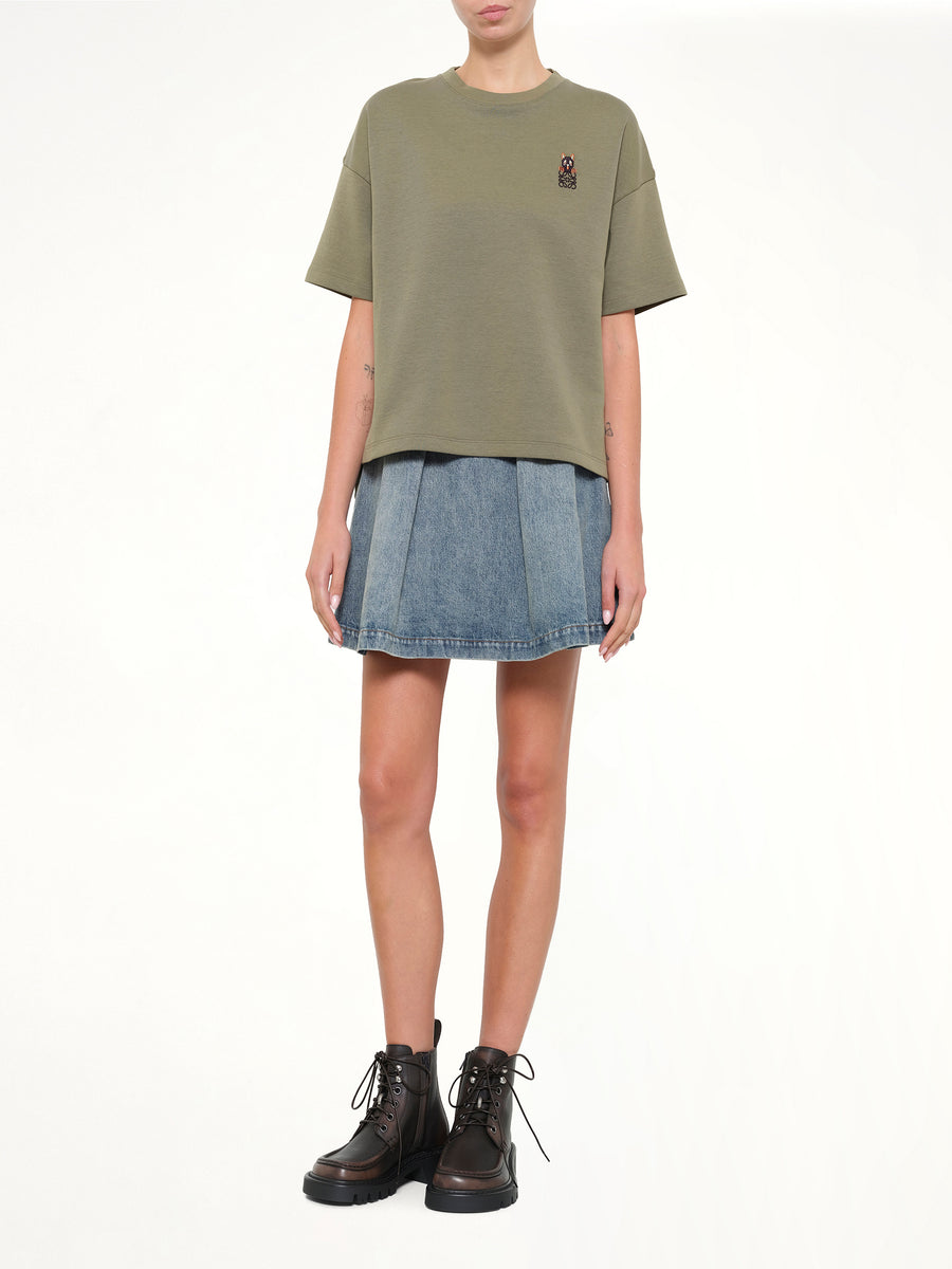 Regular Fit T-Shirt in Khaki Green