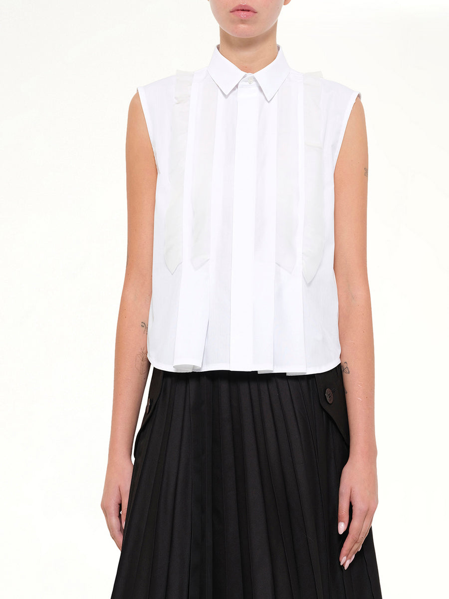 SS Poplin Shirt in Off White