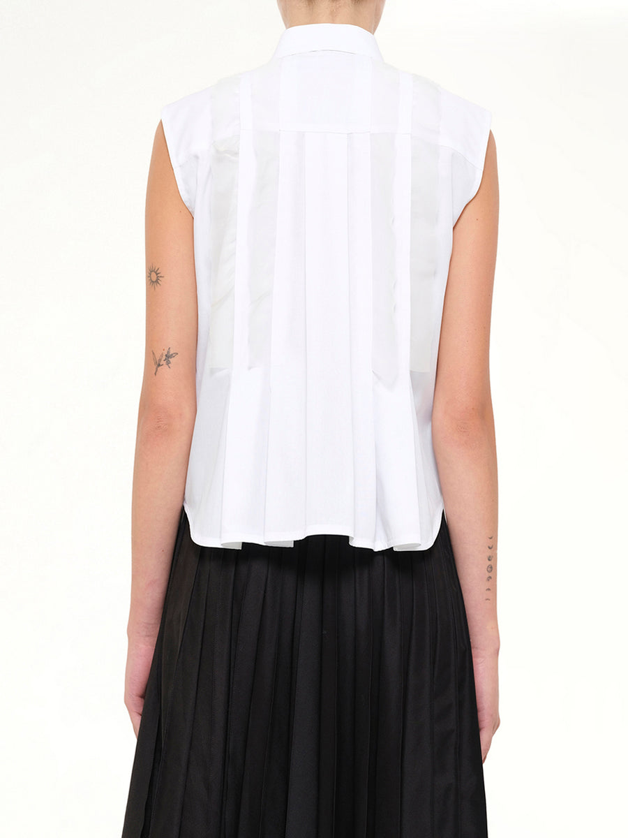SS Poplin Shirt in Off White