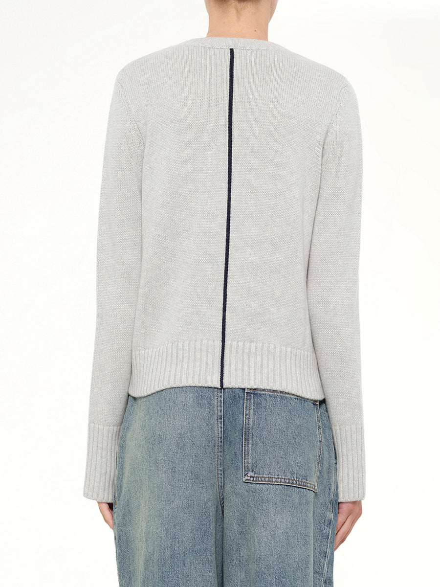 Sweater in Light Blue/Multicolour