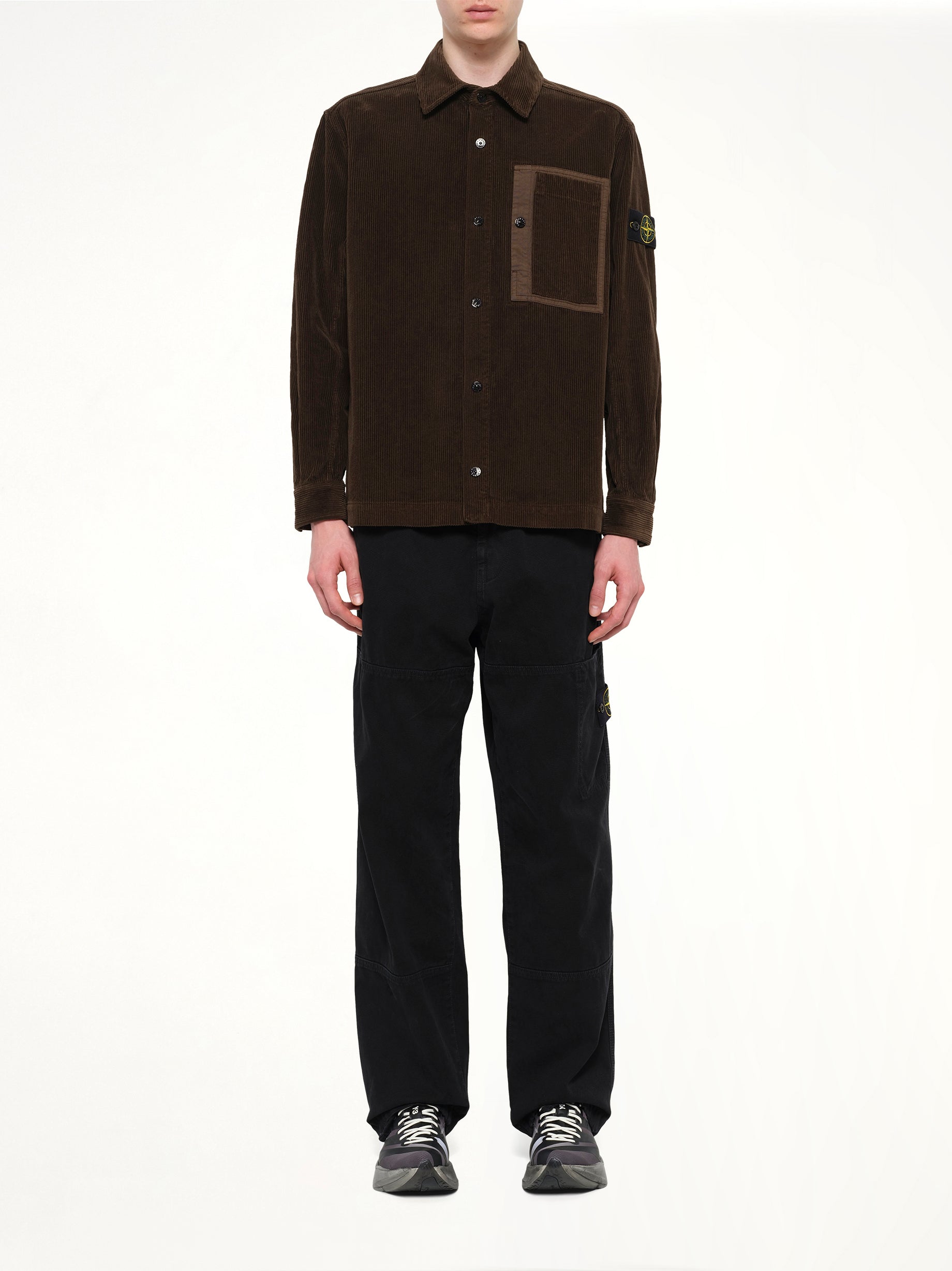 1200016 Corduroy Shirt in Coal Grey