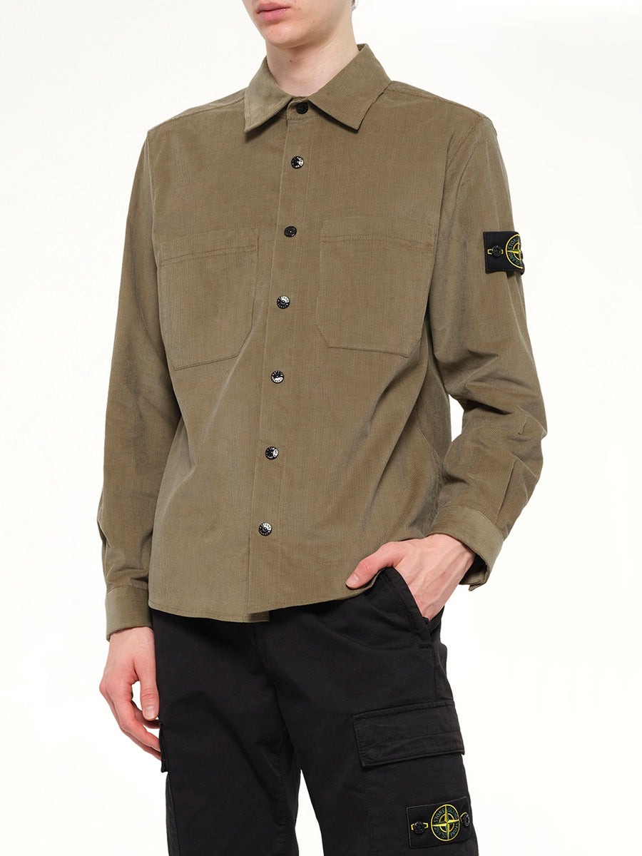 1200042 Cotton Shirt in Military Green