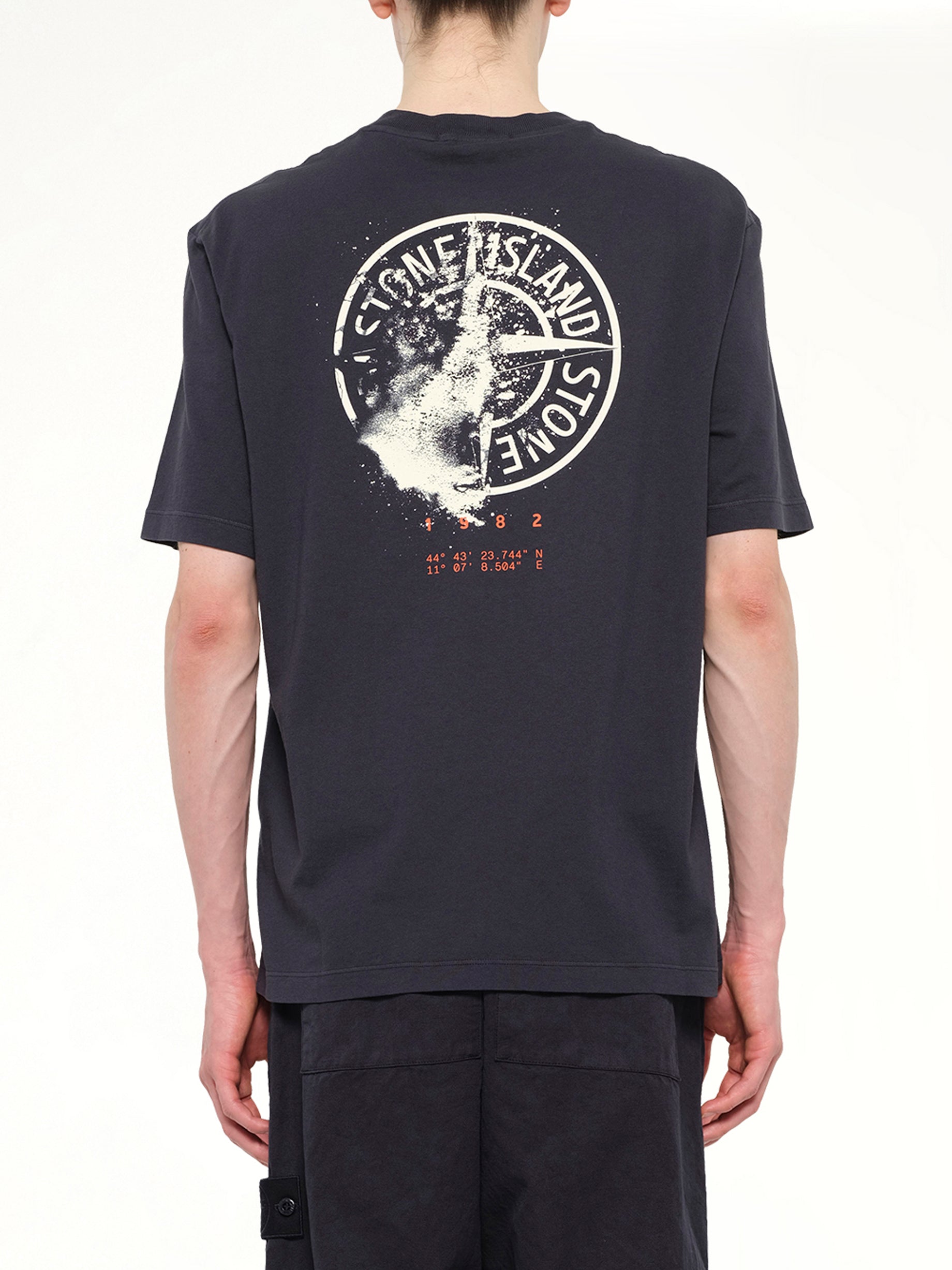 2100001 Cotton Logo T-Shirt in Blue Navy