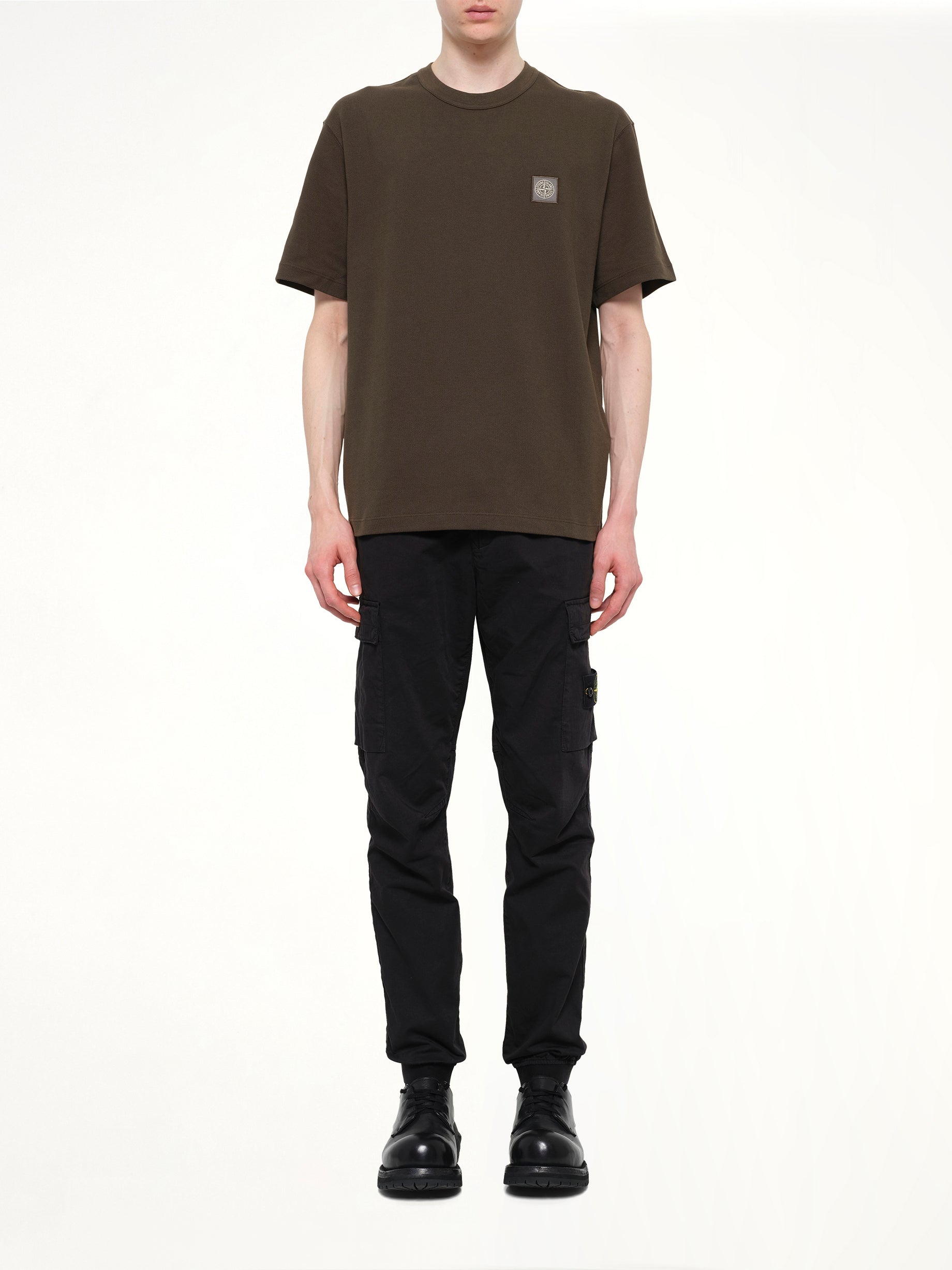 2100015 Cotton Compass T-Shirt in Coal Grey