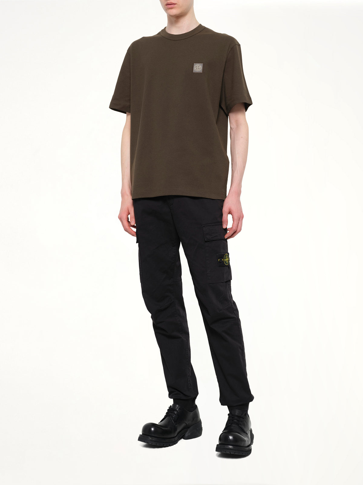 2100015 Cotton Compass T-Shirt in Coal Grey