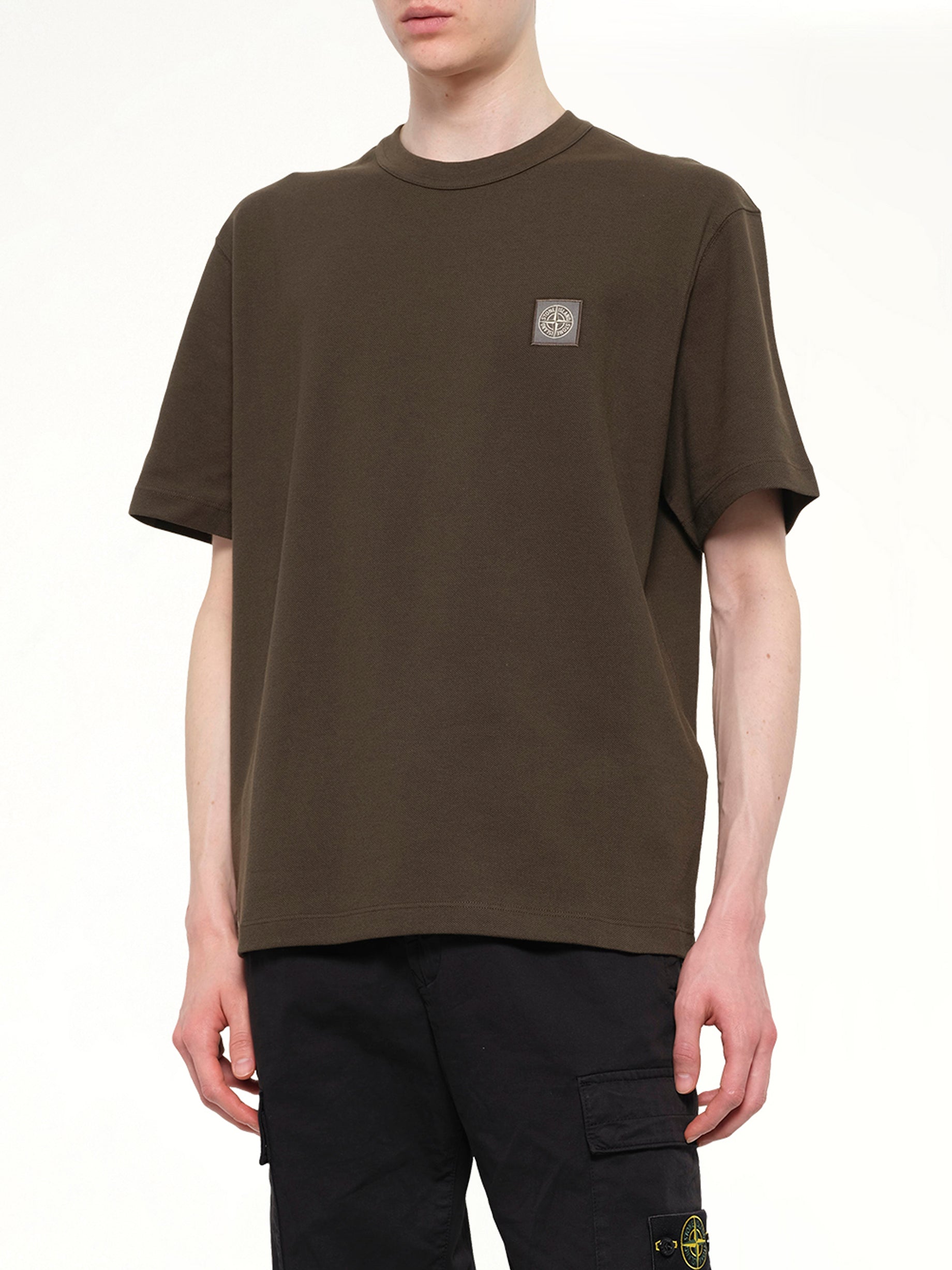 2100015 Cotton Compass T-Shirt in Coal Grey