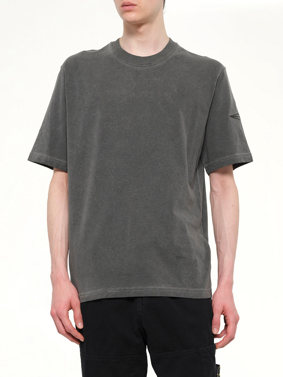 2100024 Garment Dyed T-Shirt in Black