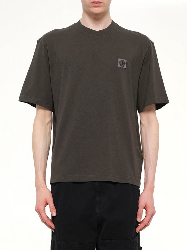 2100030 Cotton Compass T-Shirt in Coal Grey