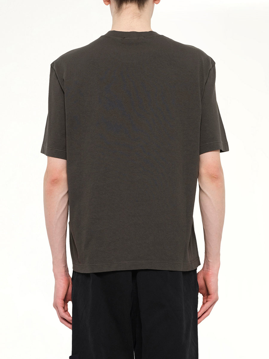 2100030 Cotton Compass T-Shirt in Coal Grey
