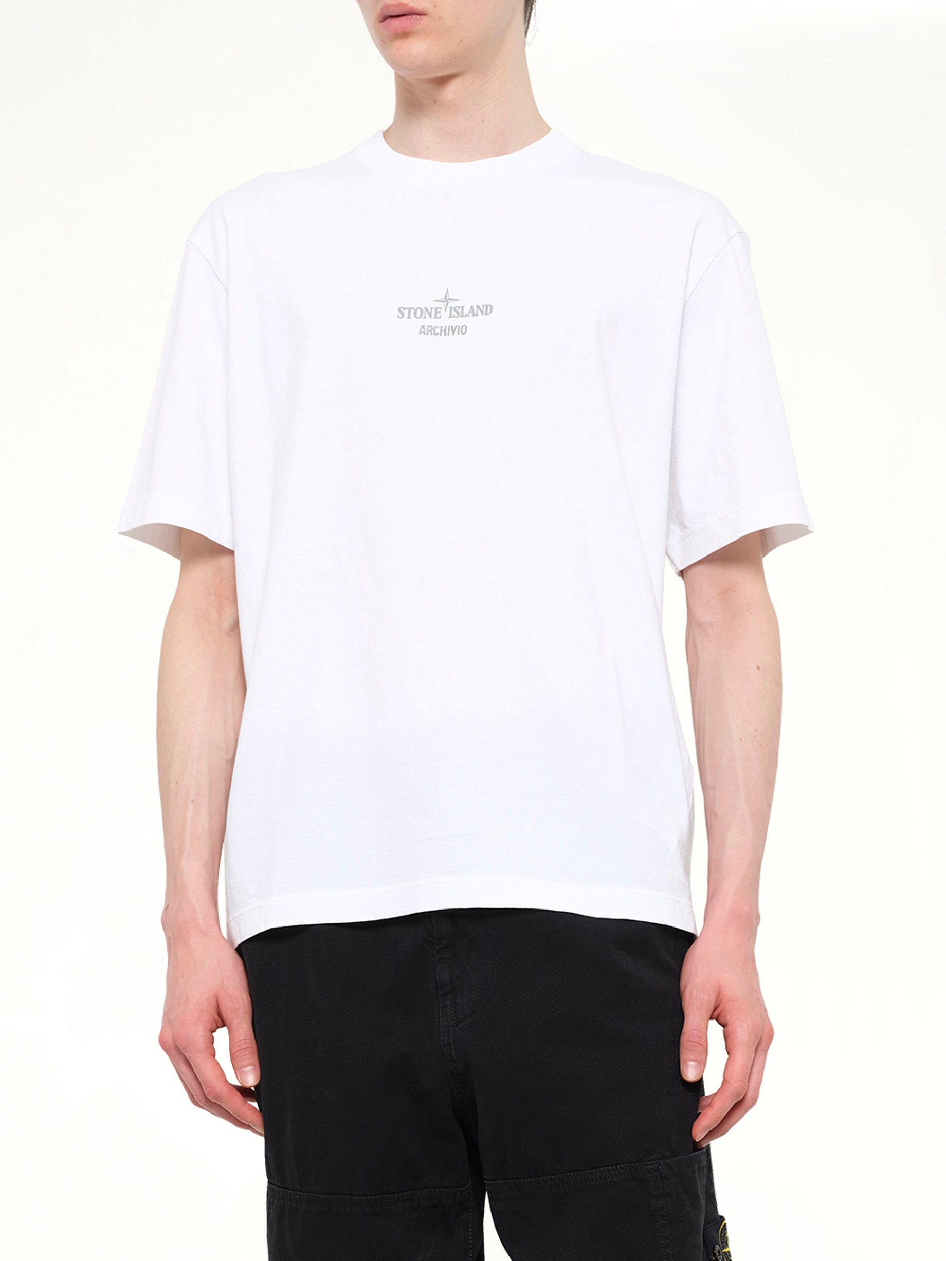 2100033 Cotton Logo T-Shirt in White