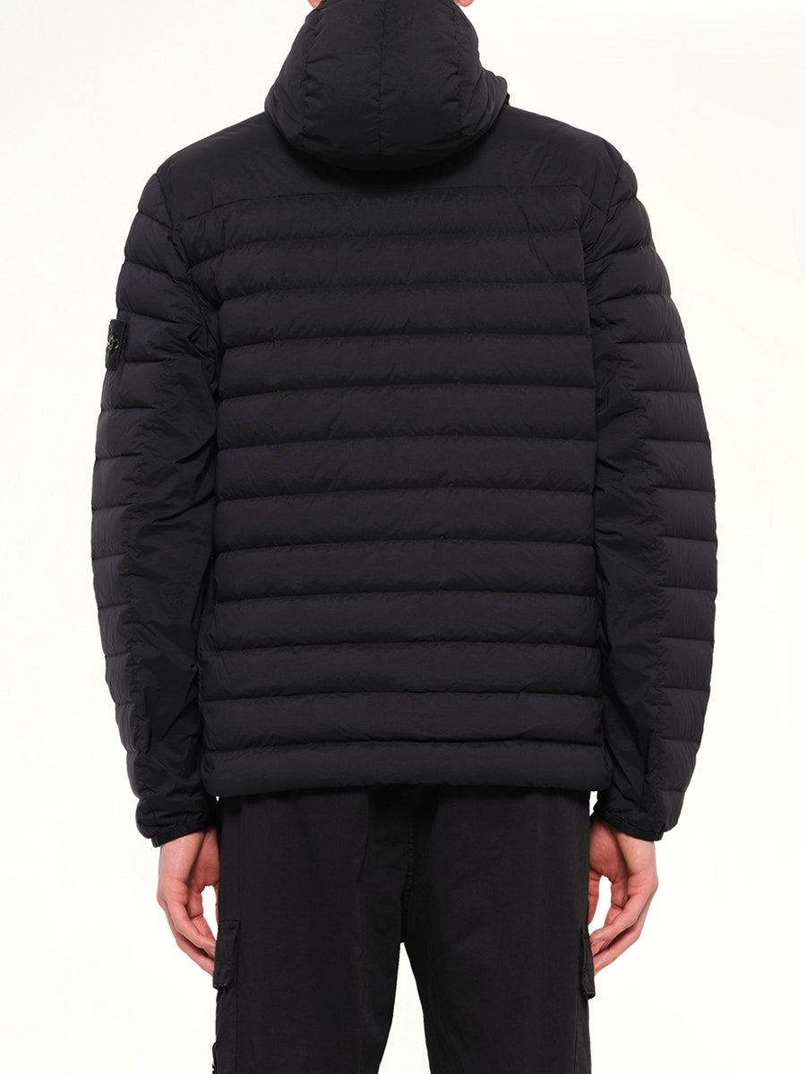 4100107 Seamless Tunnel Nylon Down Jacket in Black