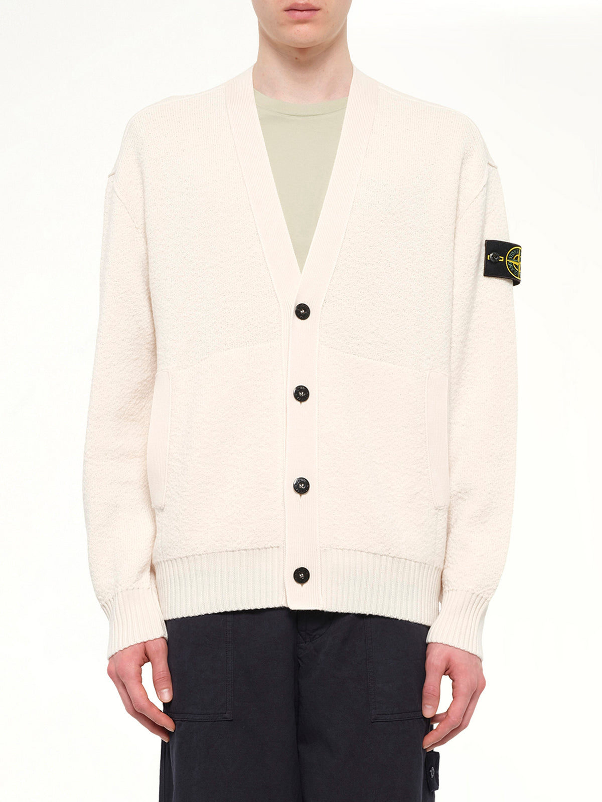5100010 Light RWS Wool Cardigan in Ivory