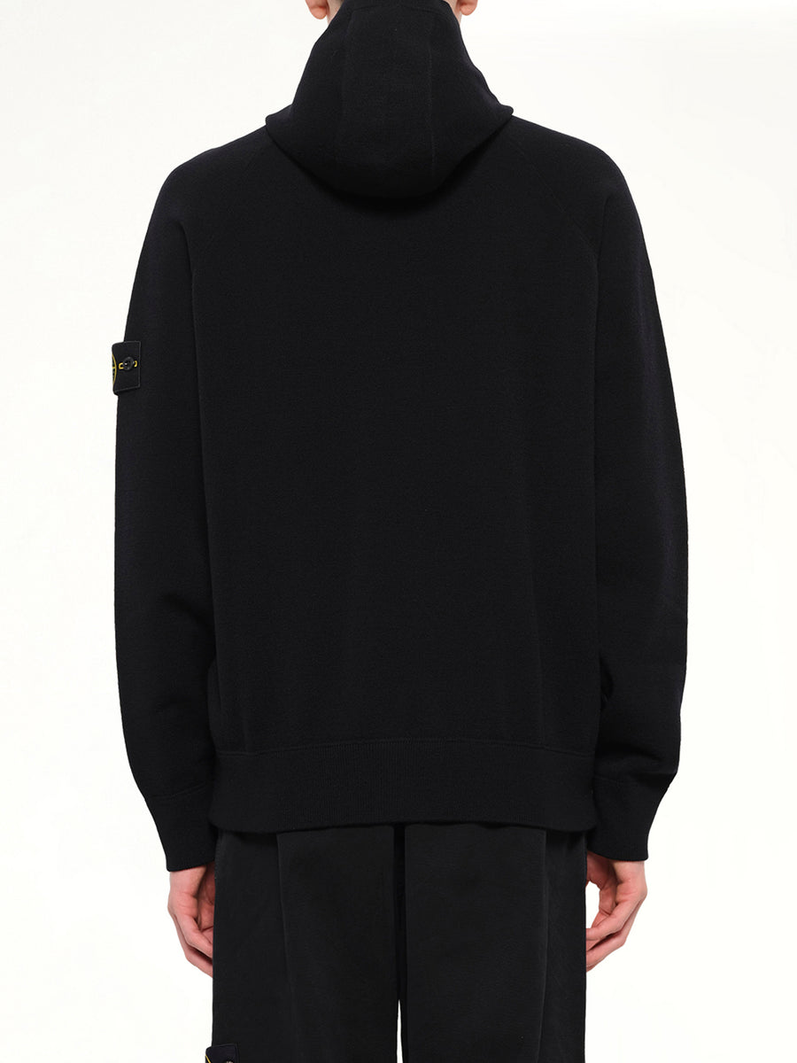 5100062 Wool Hoodie in Black