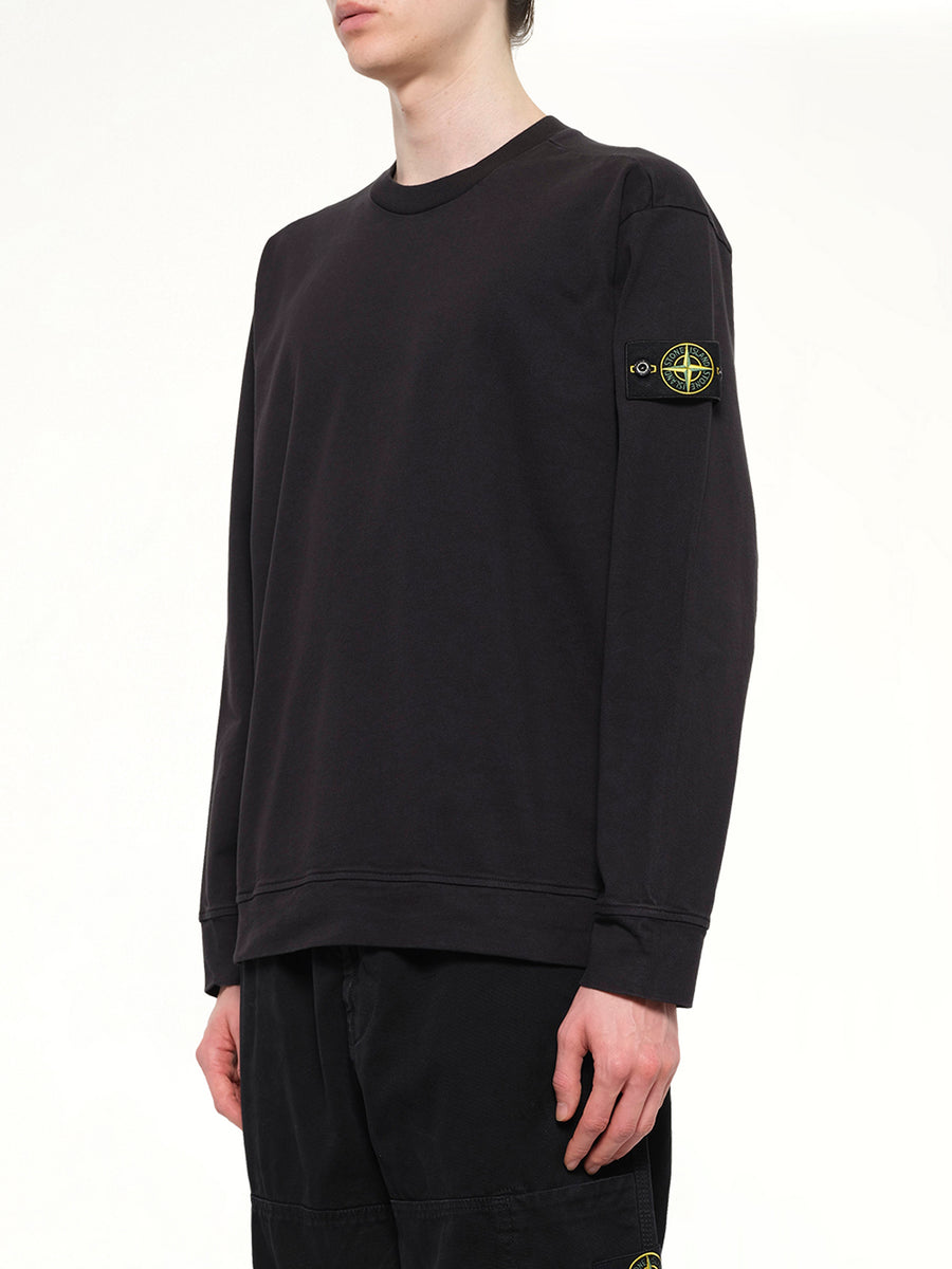 6100057 Cotton Sweatshirt in Black