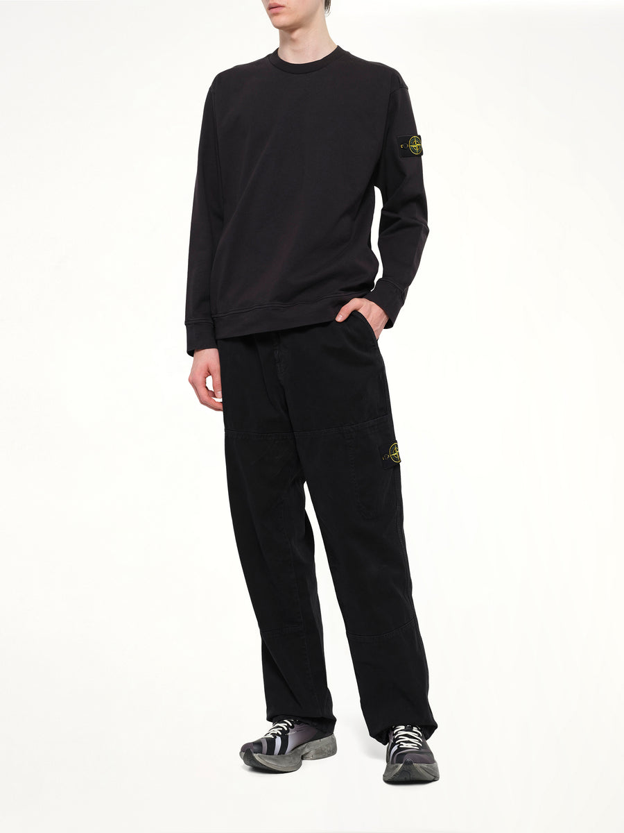 6100057 Cotton Sweatshirt in Black