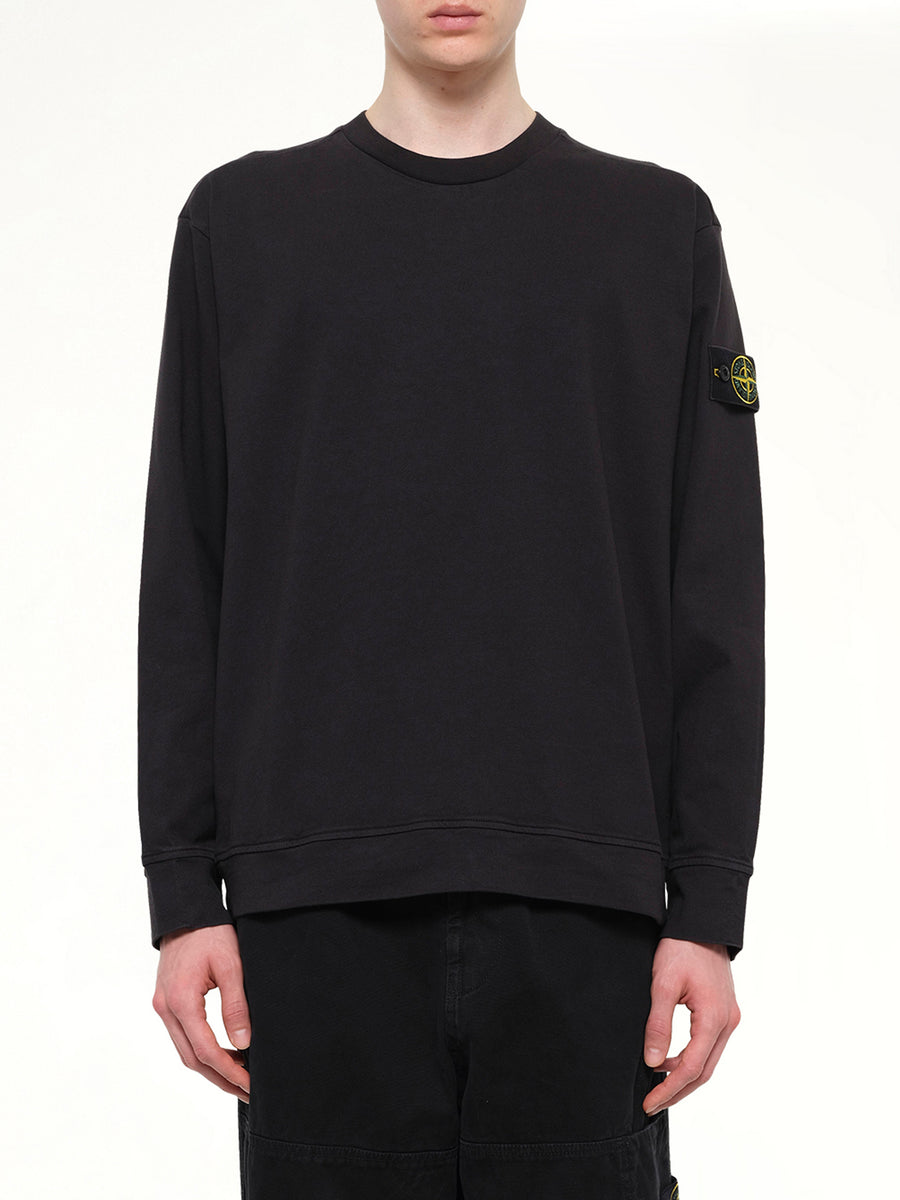 6100057 Cotton Sweatshirt in Black