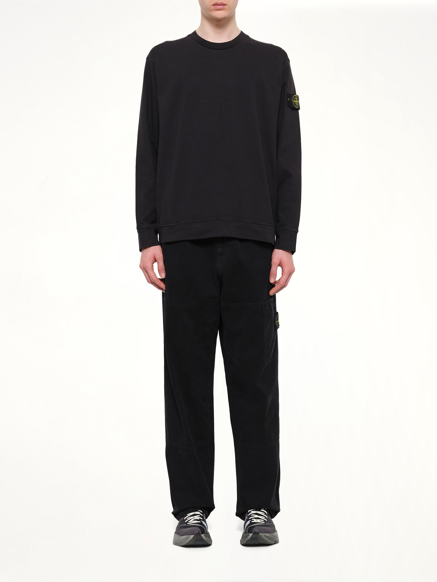 6100057 Cotton Sweatshirt in Black