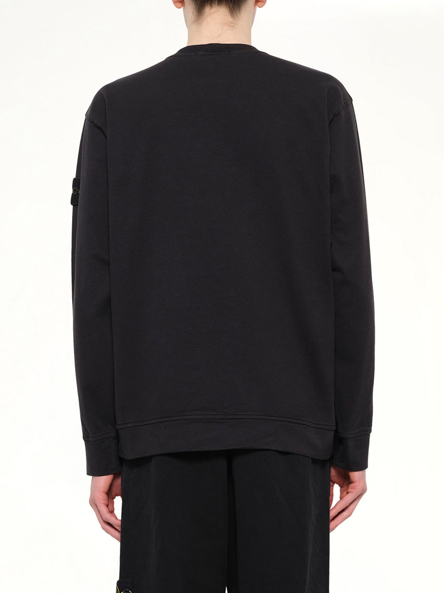 6100057 Cotton Sweatshirt in Black